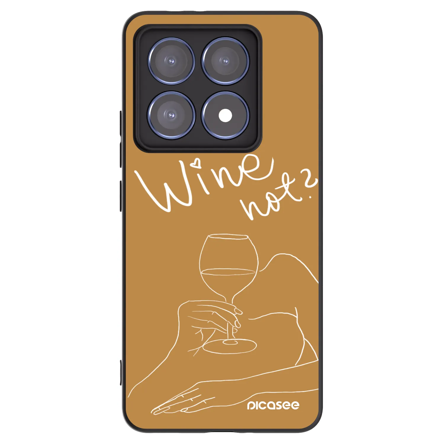 Picasee silikónový čierny obal pre Xiaomi 14T Pro - Wine not