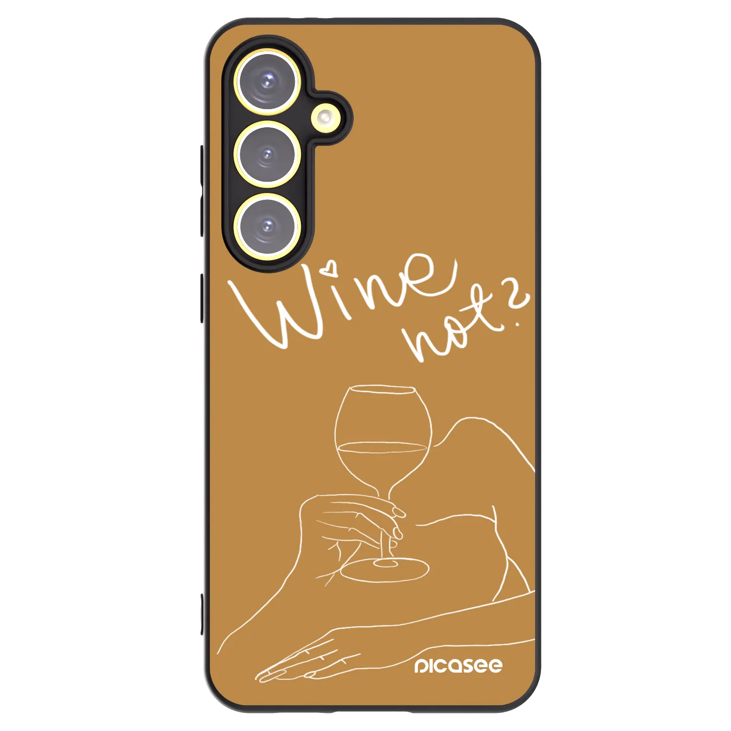 Picasee silikónový čierny obal pre Samsung Galaxy S24 FE S721B - Wine not