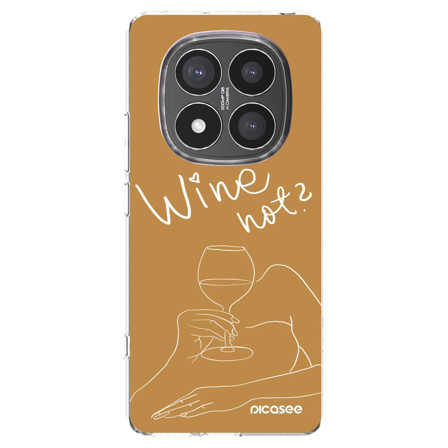 Picasee silikónový prehľadný obal pre Xiaomi Redmi Note 14 Pro+ 5G - Wine not