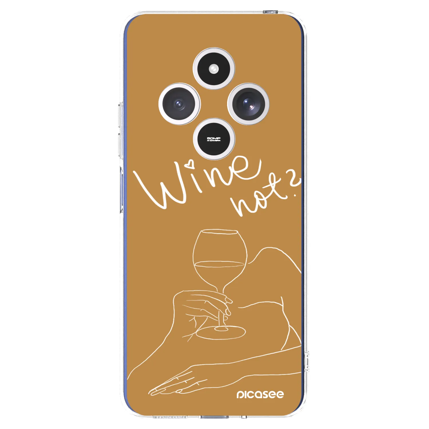 Picasee silikónový prehľadný obal pre Xiaomi Redmi 14C - Wine not
