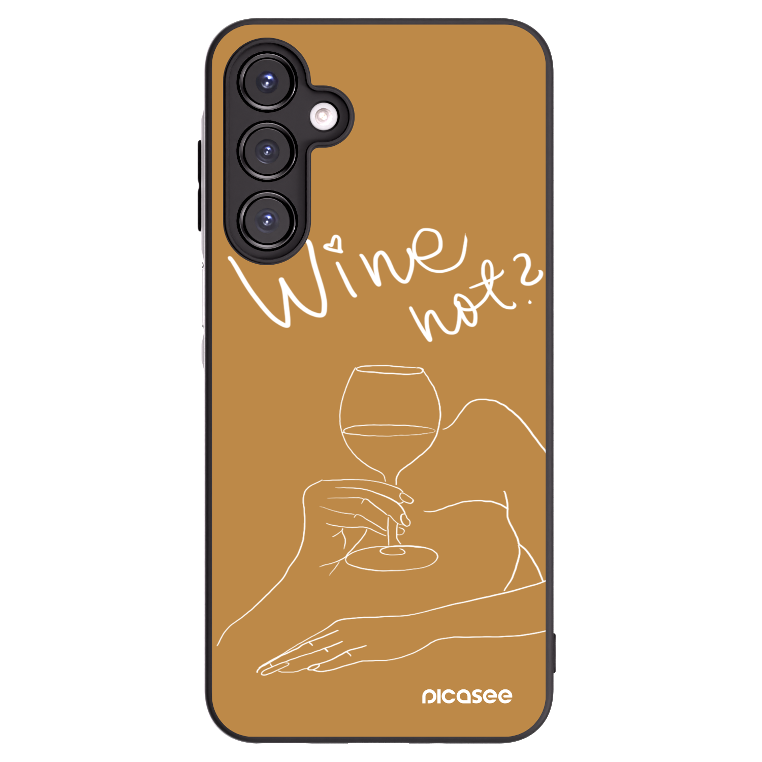 Picasee silikónový čierny obal pre Samsung Galaxy A16 5G - Wine not