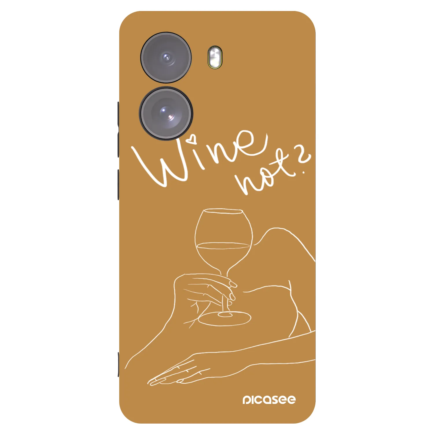 Picasee silikónový čierny obal pre Xiaomi Poco X7 - Wine not
