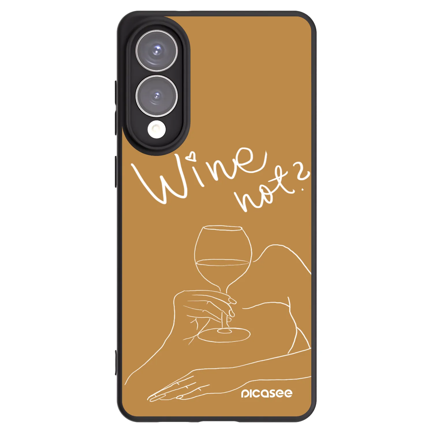 Silikónový čierny obal pre Samsung Galaxy S25 Edge 5G - Wine not