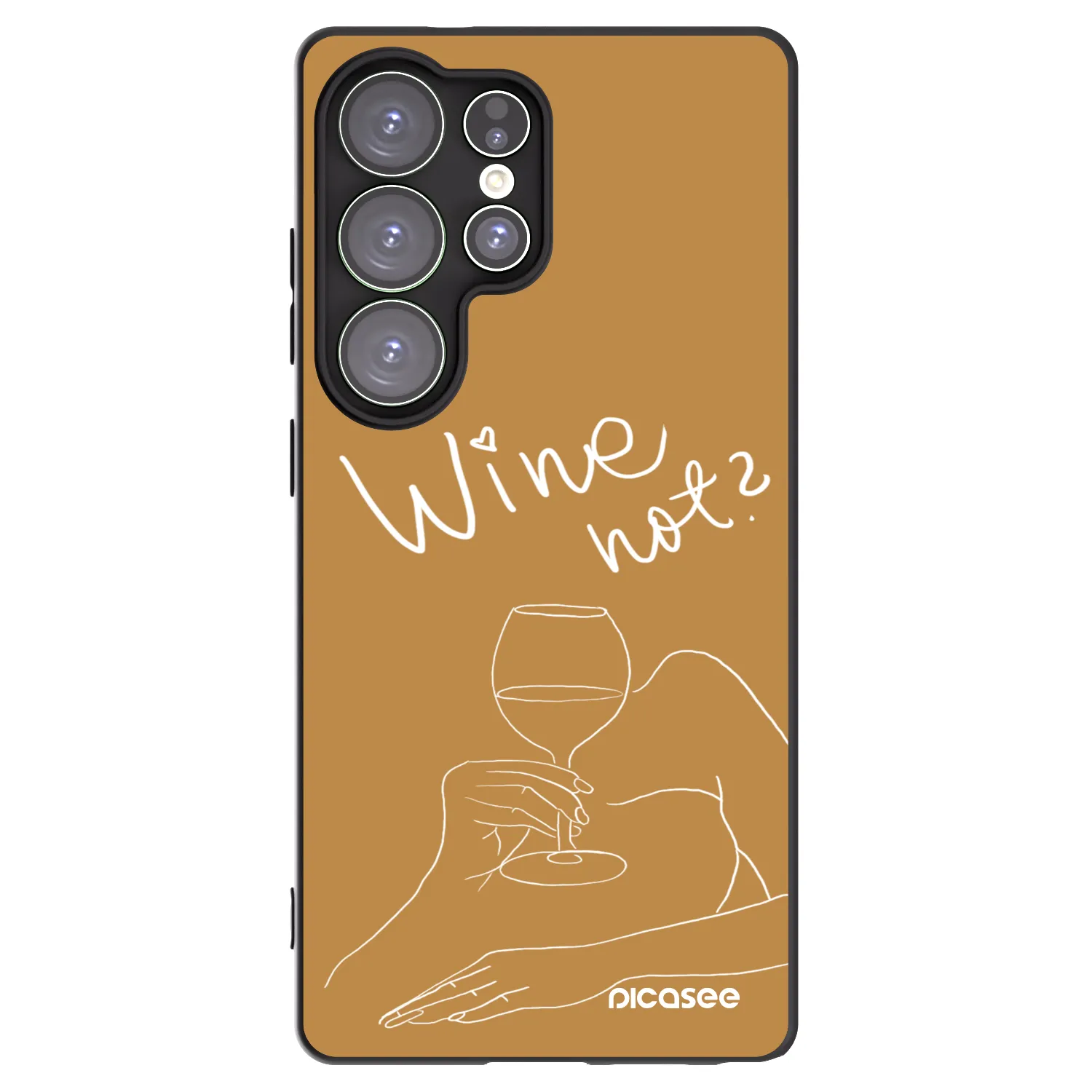 Picasee silikónový čierny obal pre Samsung Galaxy S25 Ultra 5G - Wine not