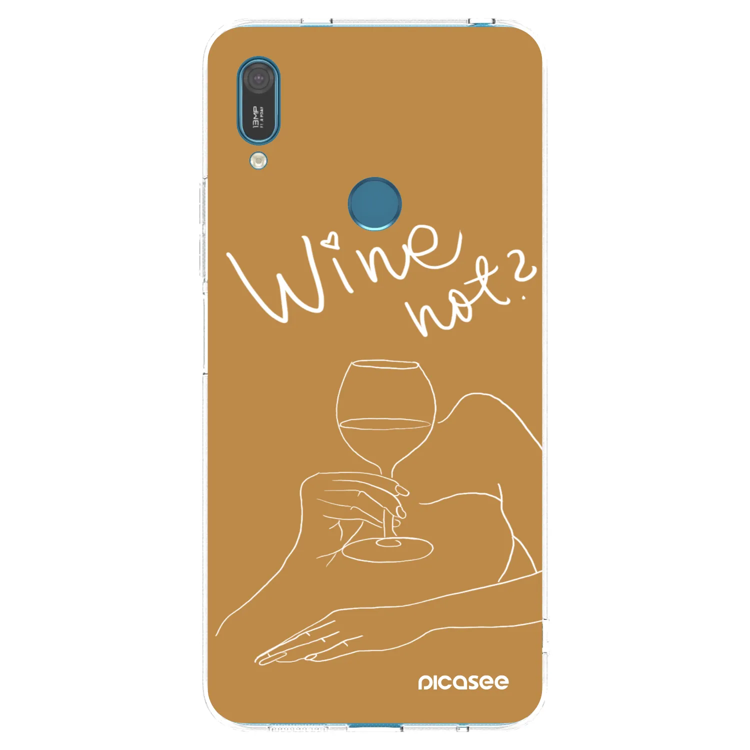 Picasee silikónový prehľadný obal pre Huawei Y7 2019 - Wine not