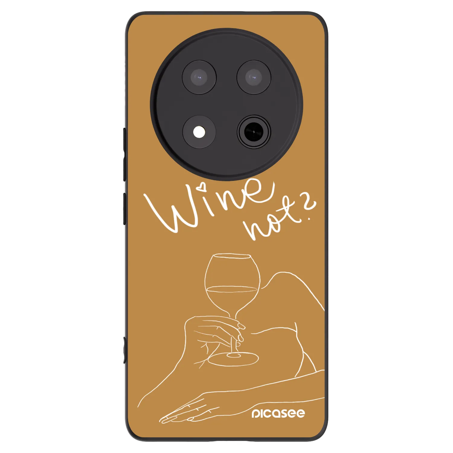 Picasee silikónový čierny obal pre Honor Magic7 Lite 5G - Wine not
