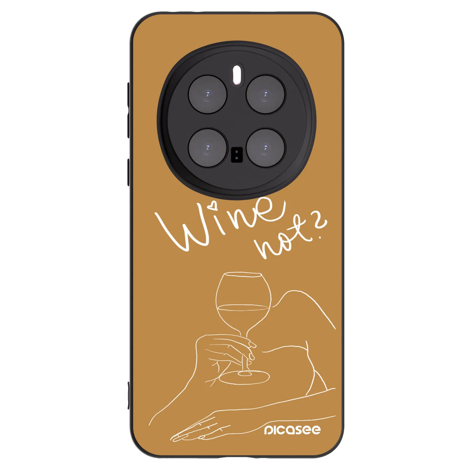 Picasee silikónový čierny obal pre Honor Magic7 Pro 5G - Wine not