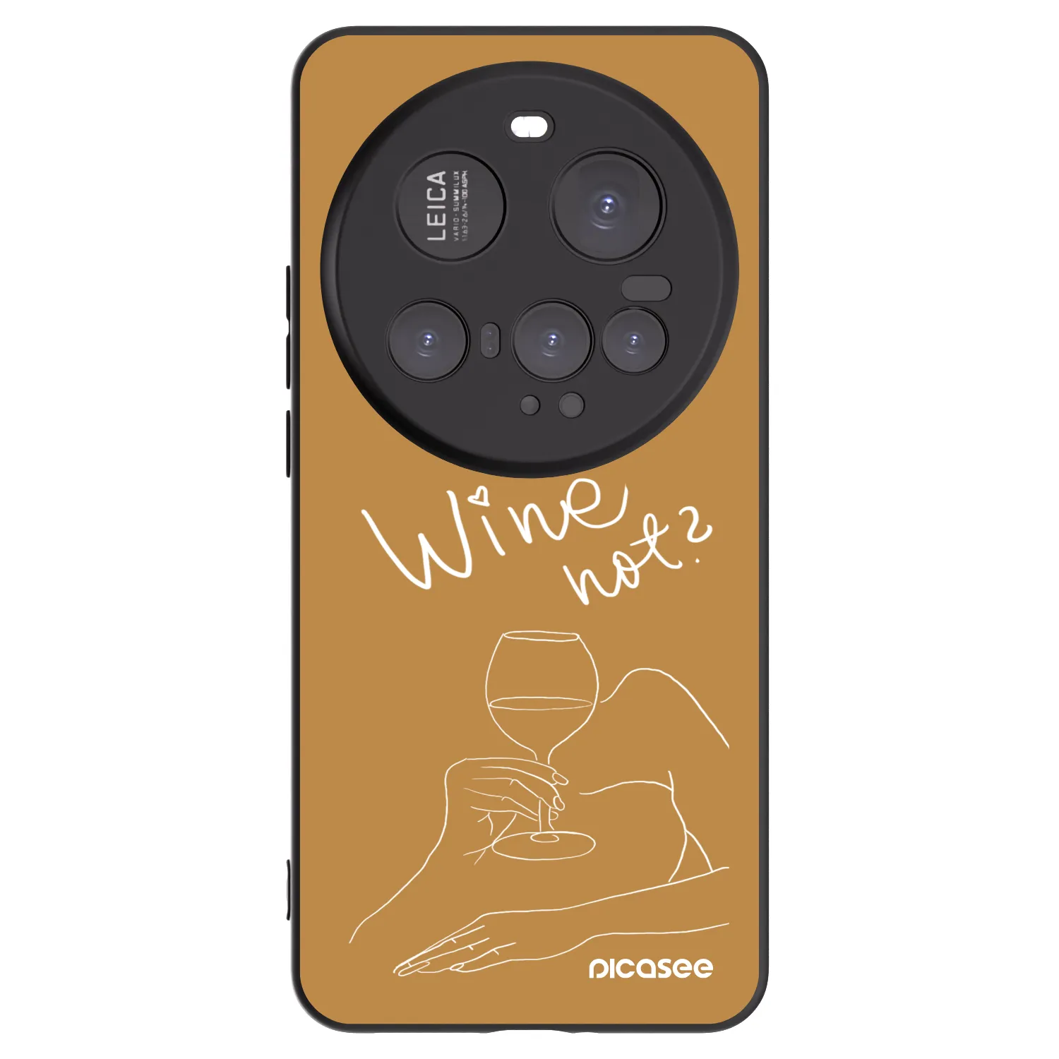 Picasee silikónový čierny obal pre Xiaomi 15 Ultra - Wine not