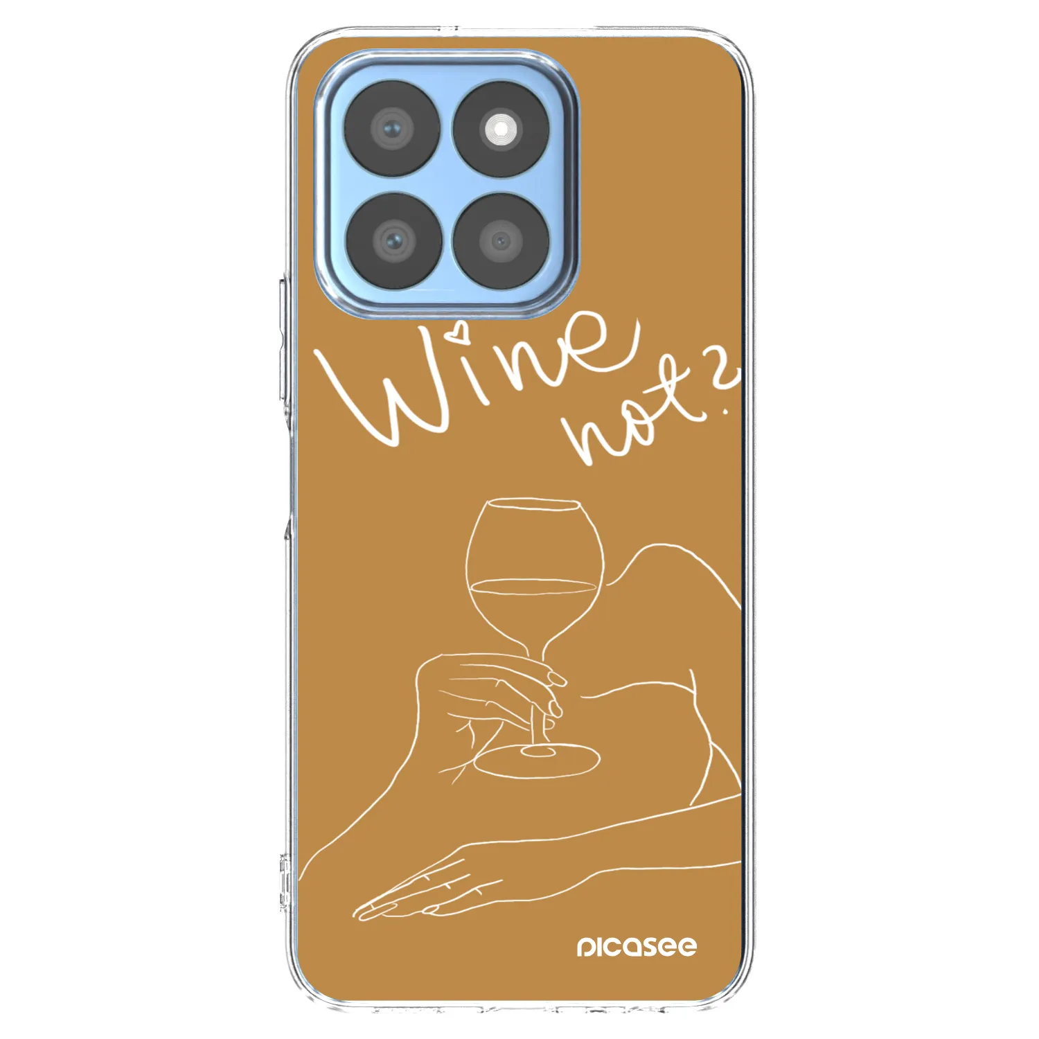 Picasee silikónový prehľadný obal pre Honor X8c - Wine not