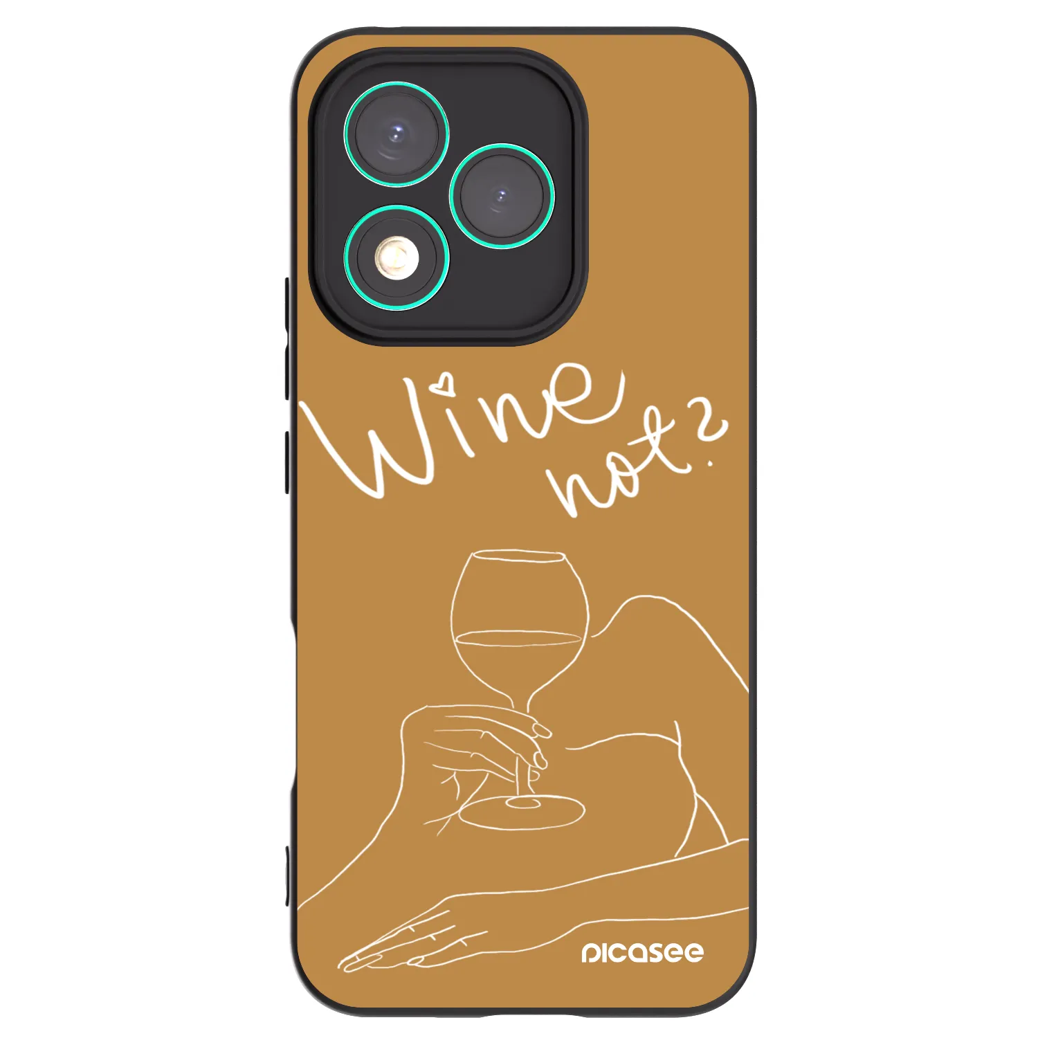 Picasee silikónový čierny obal pre Honor 400 Lite 5G - Wine not