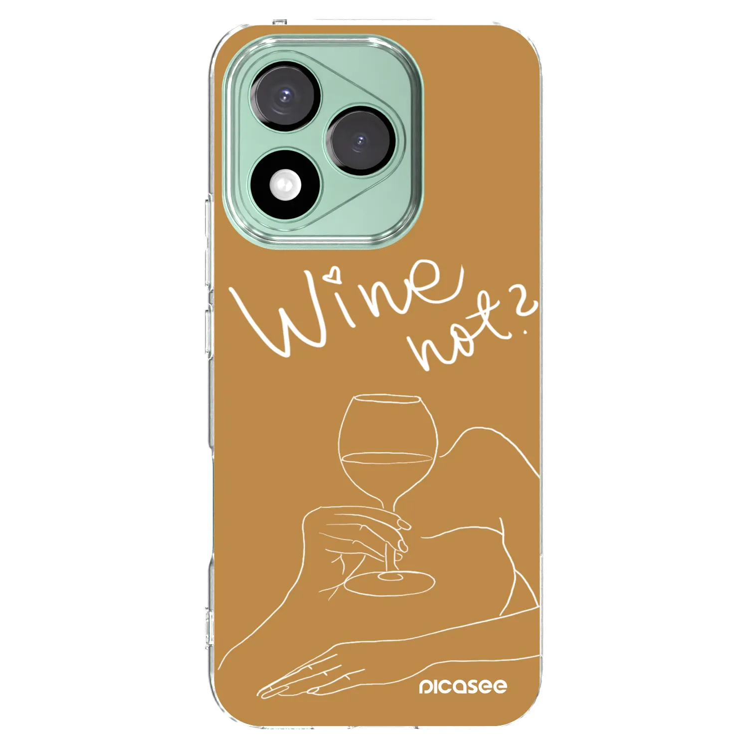 Picasee silikónový prehľadný obal pre Honor 400 Lite 5G - Wine not