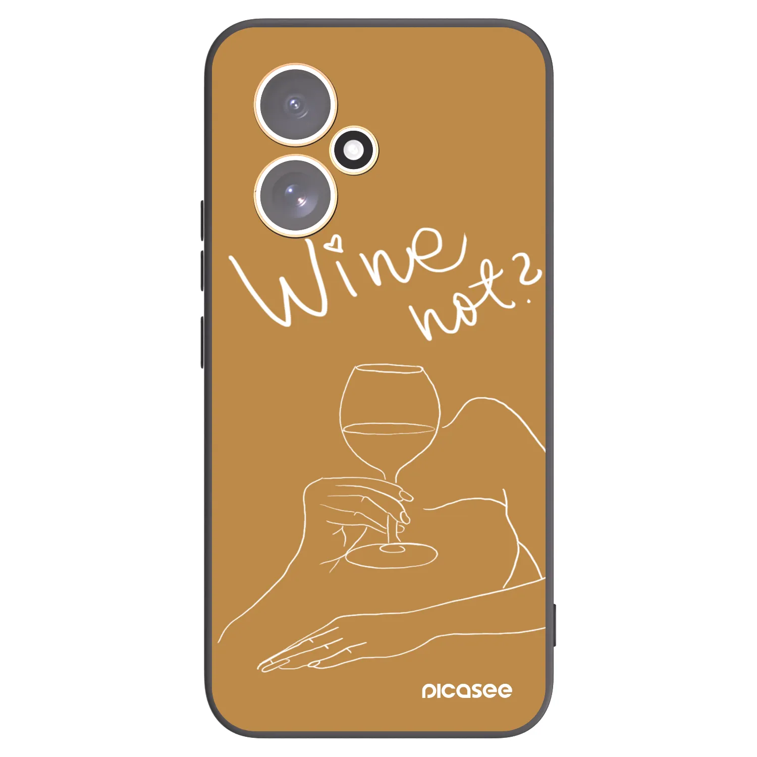Picasee silikónový čierny obal pre Honor 400 5G - Wine not