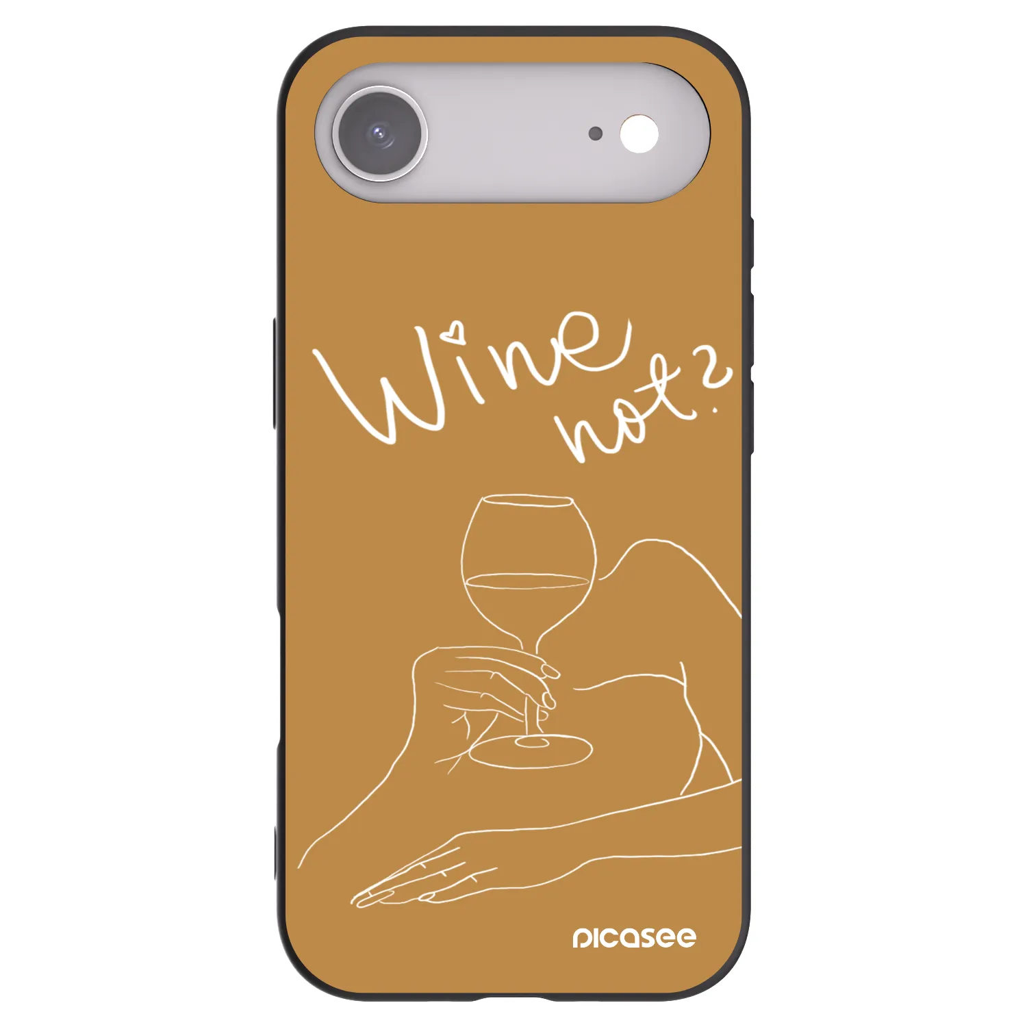 Picasee silikónový čierny obal pre Apple iPhone Air - Wine not