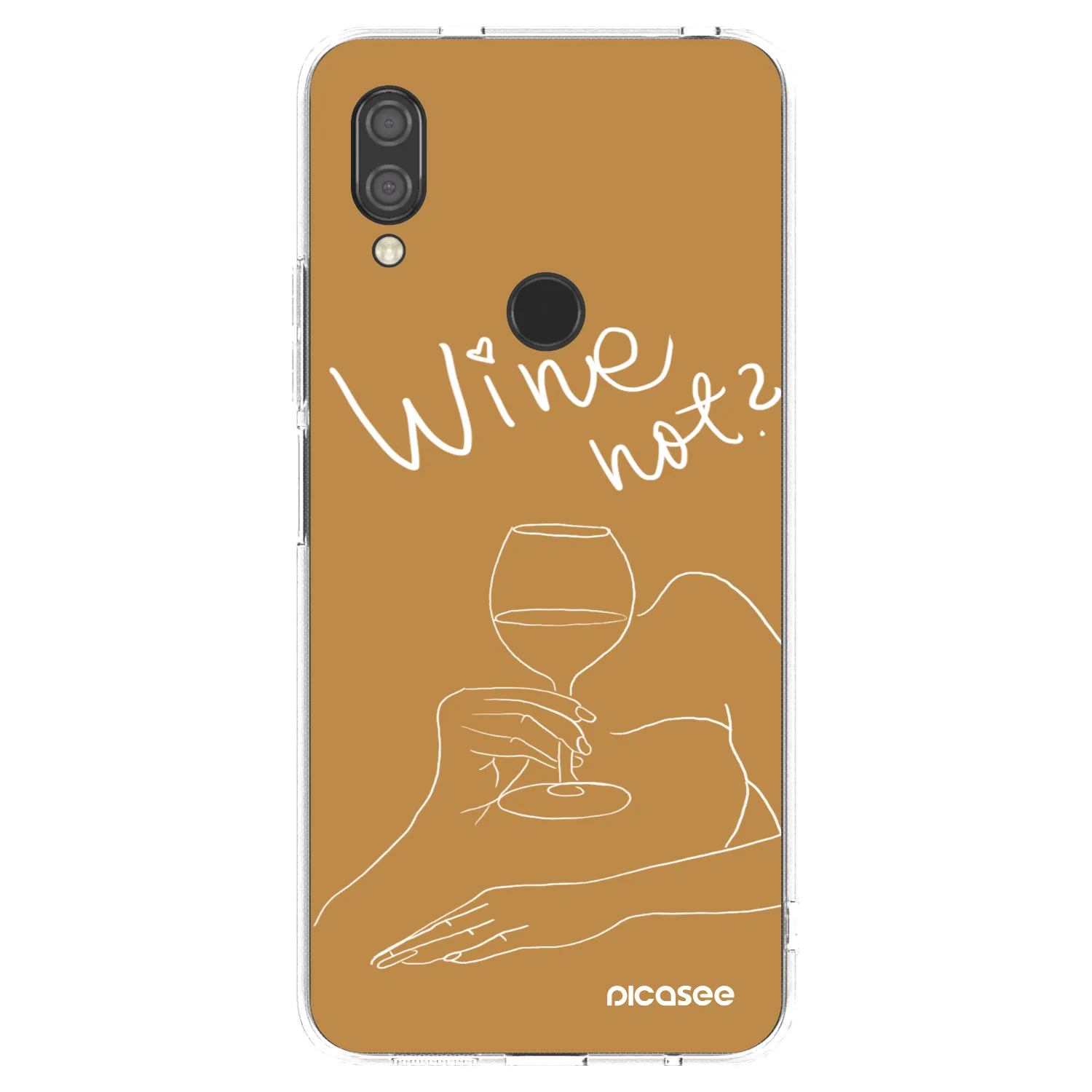 Picasee silikónový prehľadný obal pre Xiaomi Redmi 7 - Wine not
