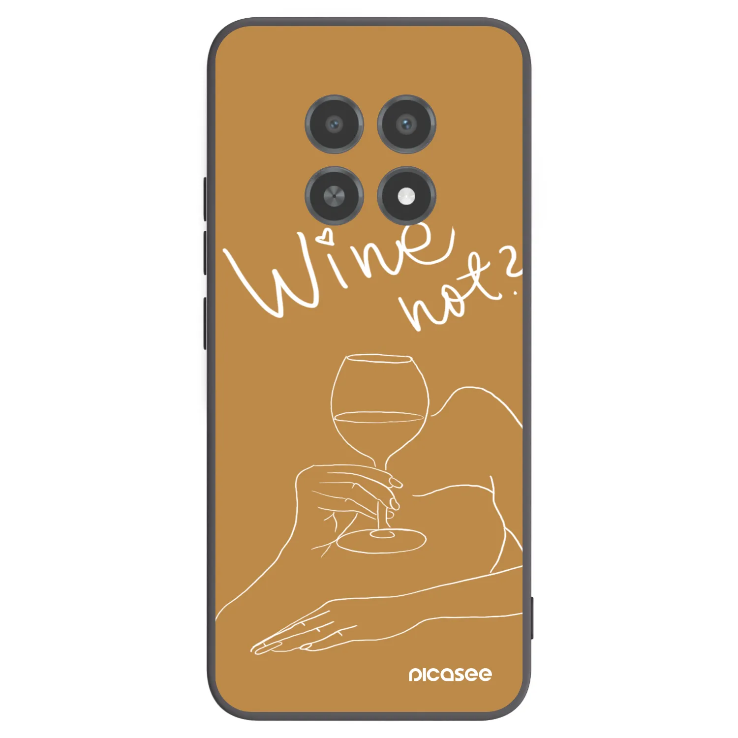 Picasee silikónový čierny obal pre Realme 12X - Wine not