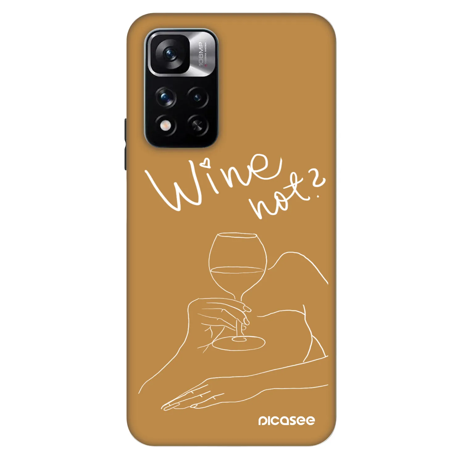 Picasee Fashion Case pre Xiaomi Redmi Note 11 Pro 5G - Wine not