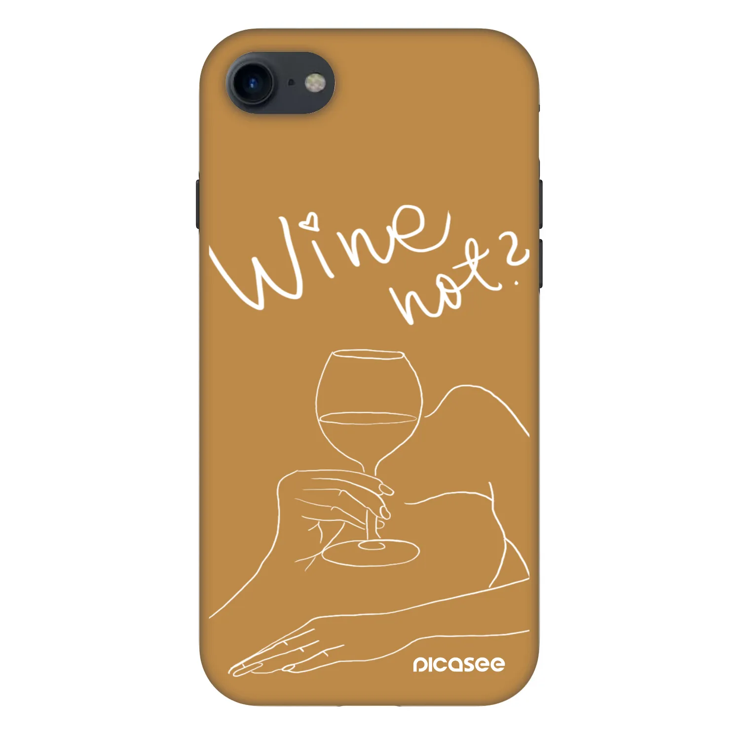 Picasee Fashion Case pre Apple iPhone SE 2020 - Wine not