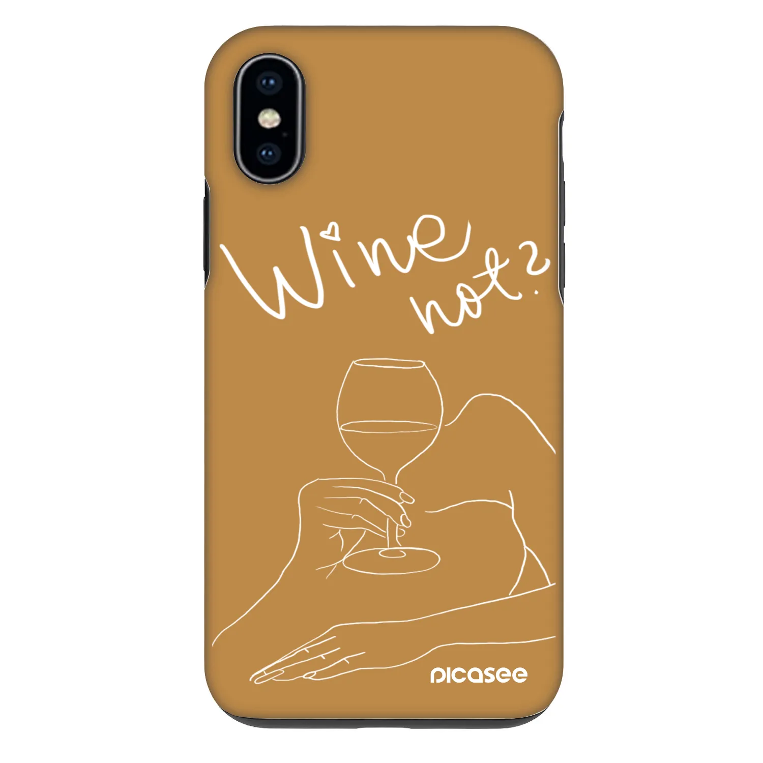 Picasee Fashion Case pre Apple iPhone X/XS - Wine not