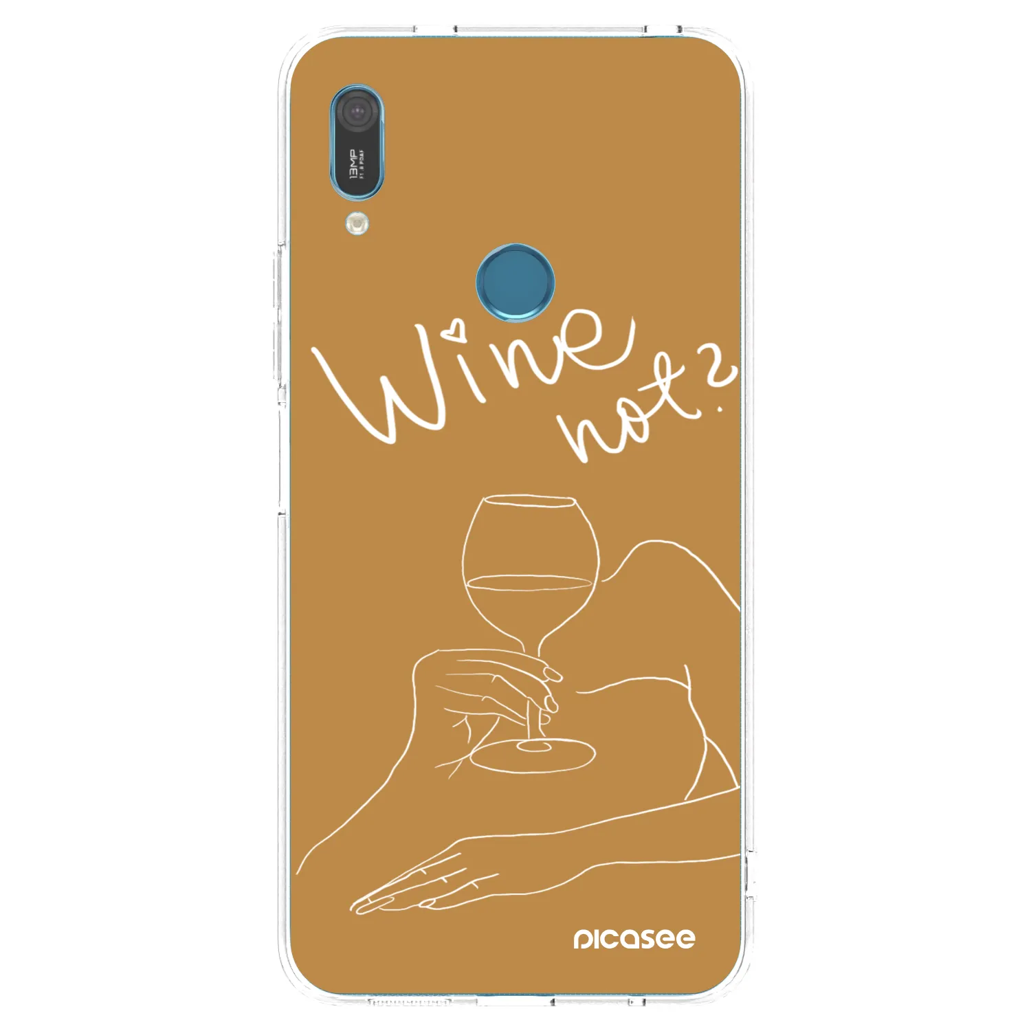 Picasee silikónový prehľadný obal pre Huawei Y6 2019 - Wine not