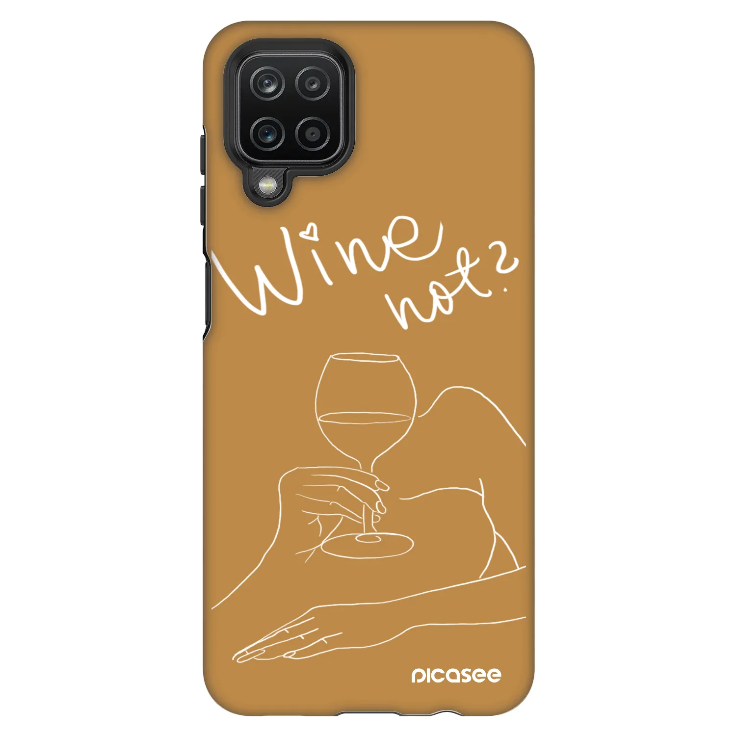 Picasee Fashion Case pre Samsung Galaxy A12 A125F - Wine not