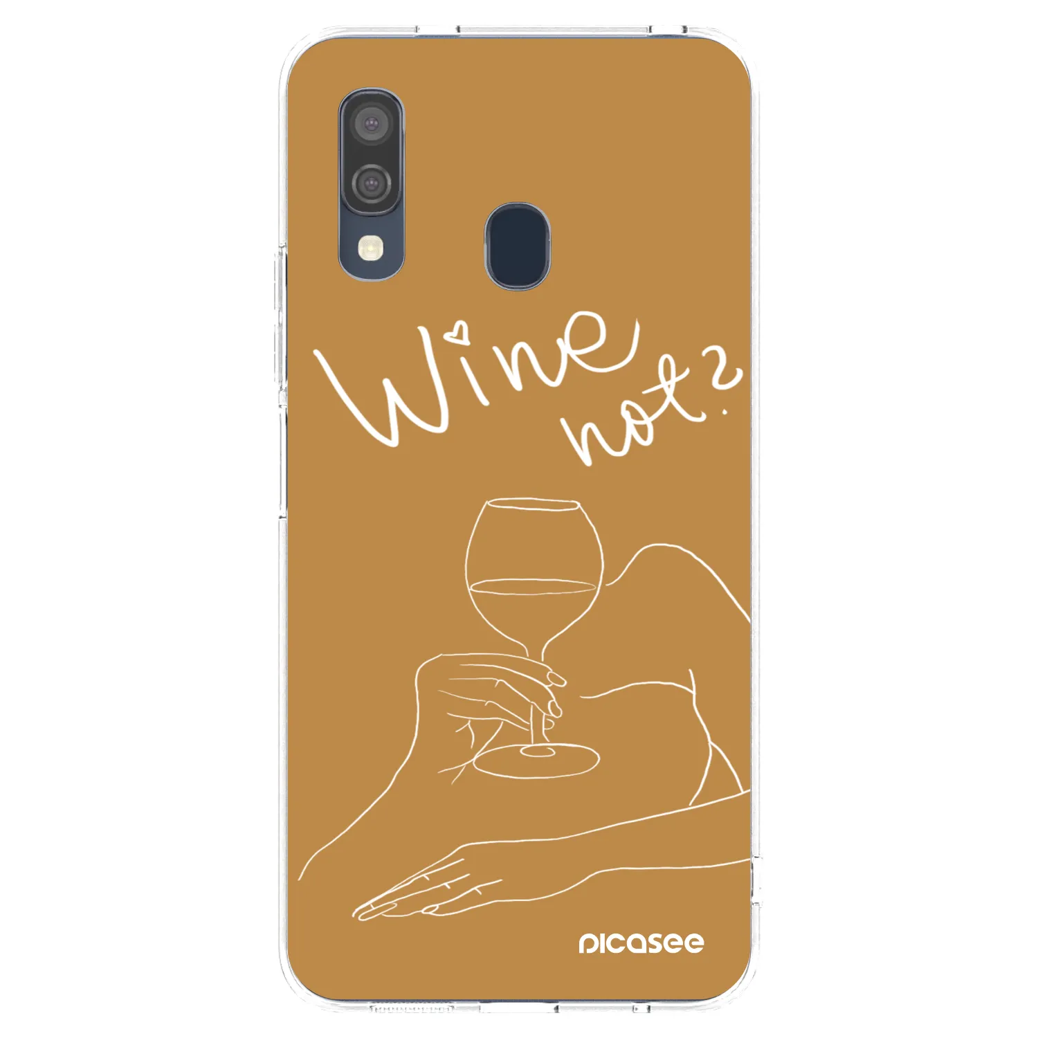 Picasee silikónový prehľadný obal pre Samsung Galaxy A40 A405F - Wine not
