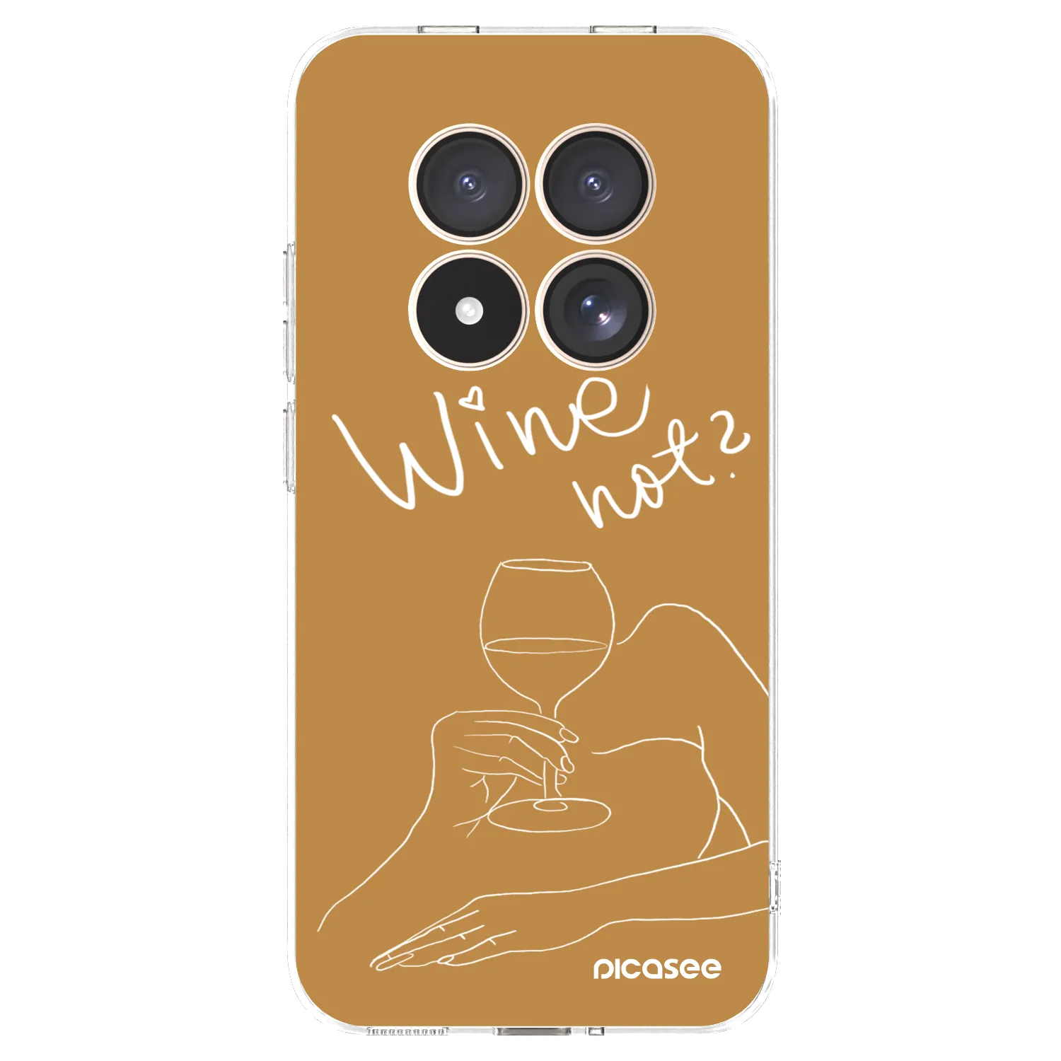 Picasee silikónový prehľadný obal pre Xiaomi Redmi Note 15 Pro 4G - Wine not