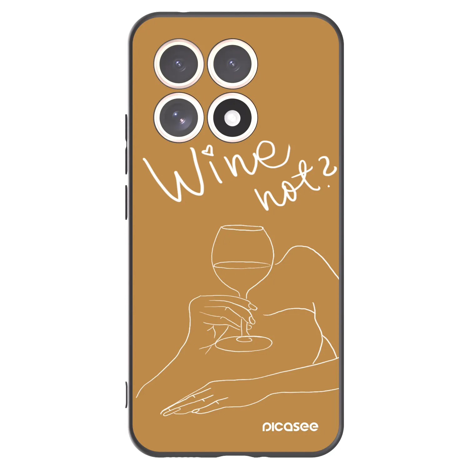 Picasee silikónový čierny obal pre Xiaomi 15T - Wine not