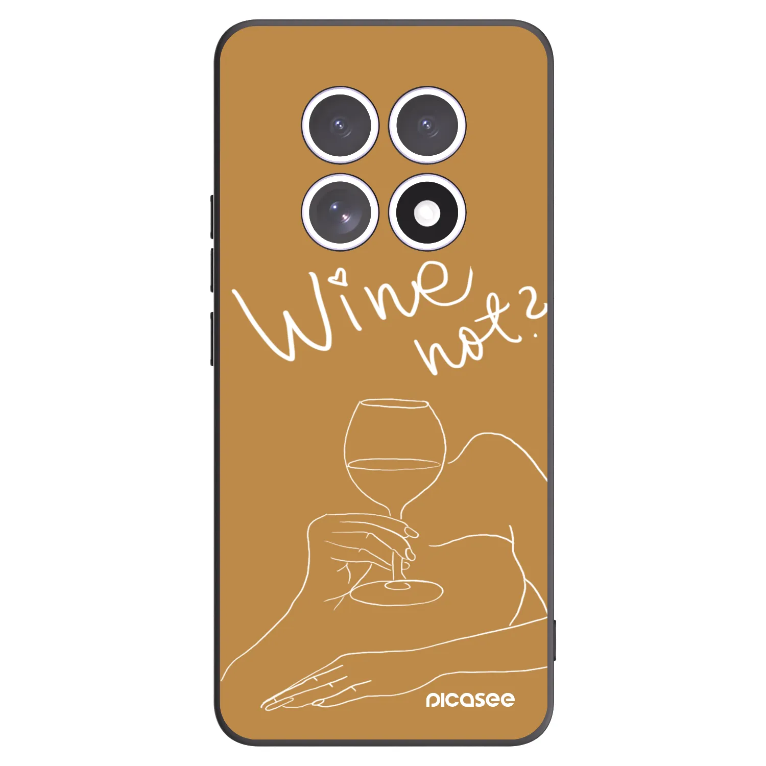 Picasee silikónový čierny obal pre Xiaomi Redmi Note 15 - Wine not
