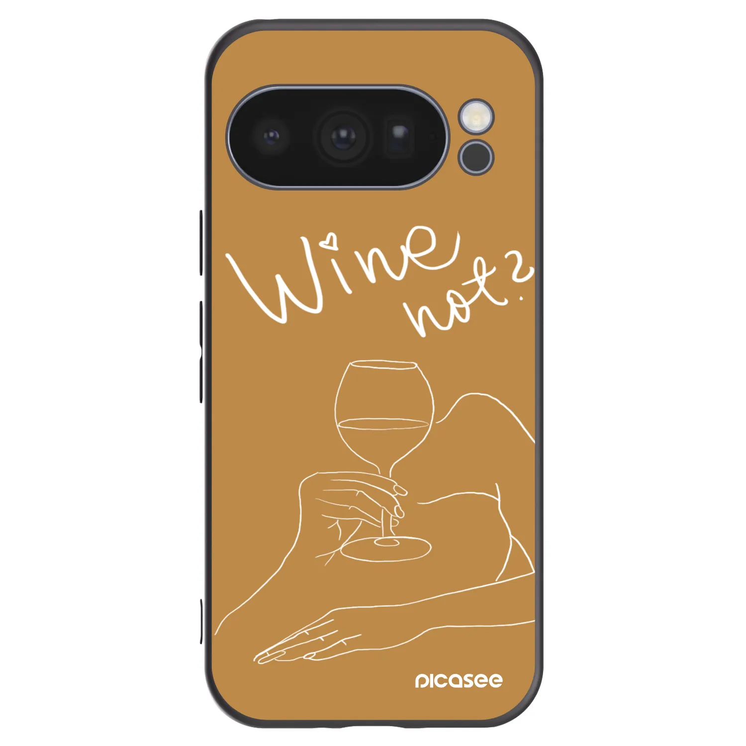 Picasee silikónový čierny obal pre Google Pixel 10 Pro - Wine not
