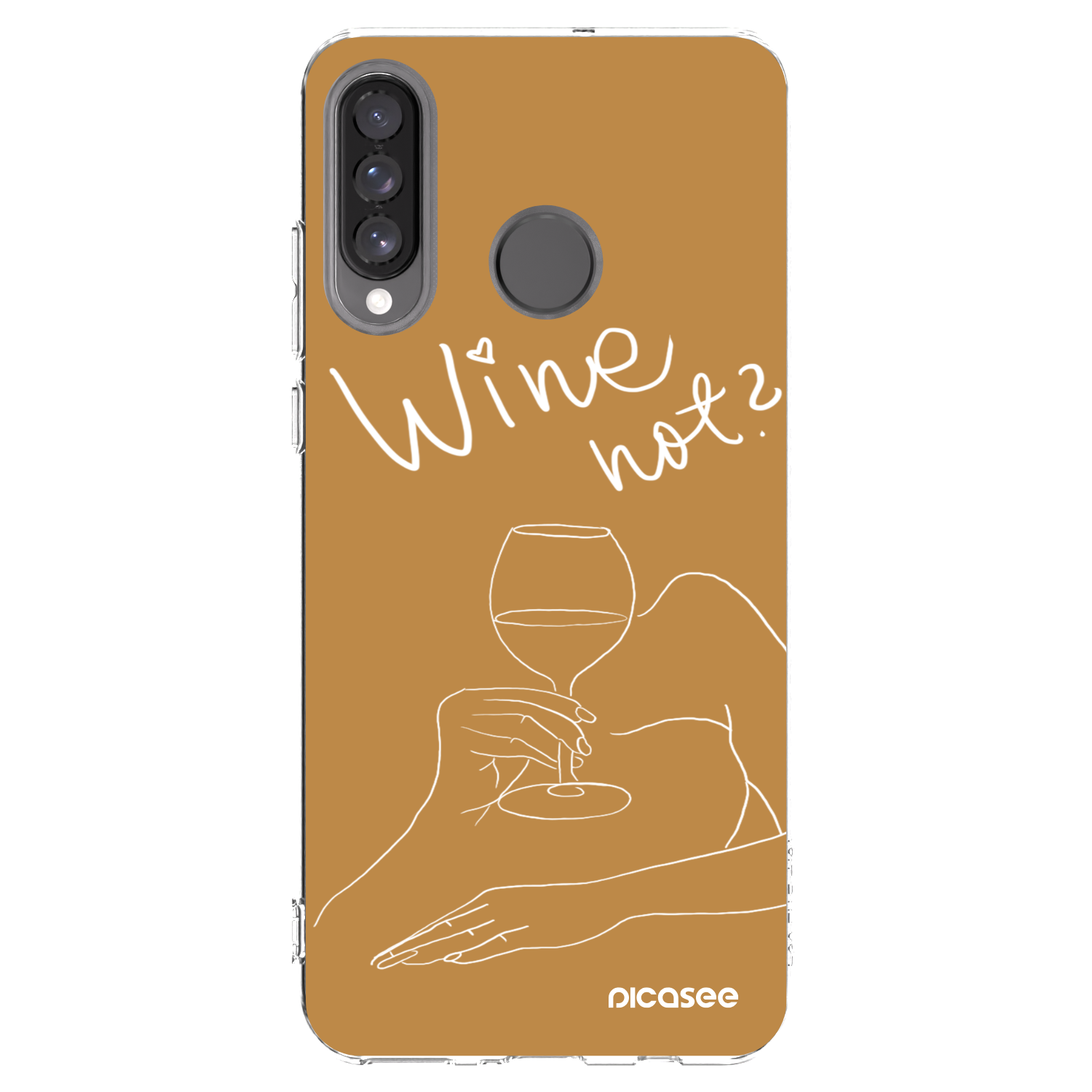 Picasee silikónový prehľadný obal pre Huawei P30 Lite - Wine not