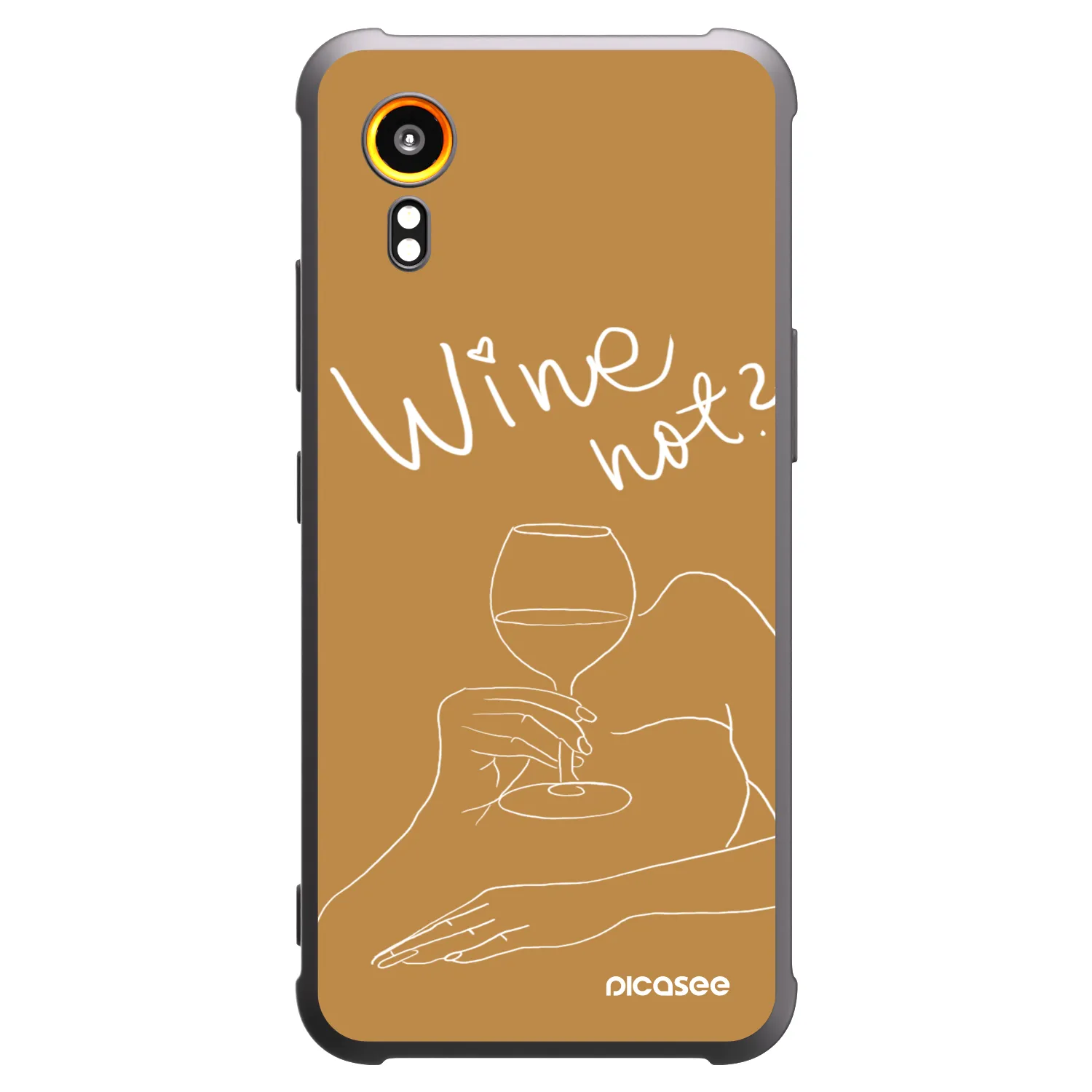 Picasee silikónový čierny obal pre Samsung Galaxy Xcover 7 - Wine not