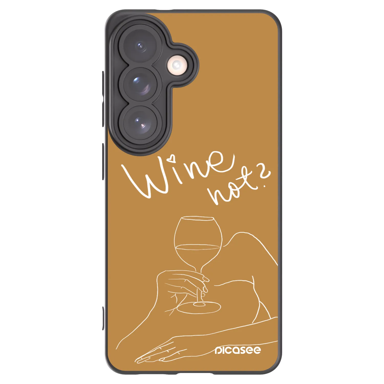 Picasee silikónový čierny obal pre Samsung Galaxy S26 - Wine not