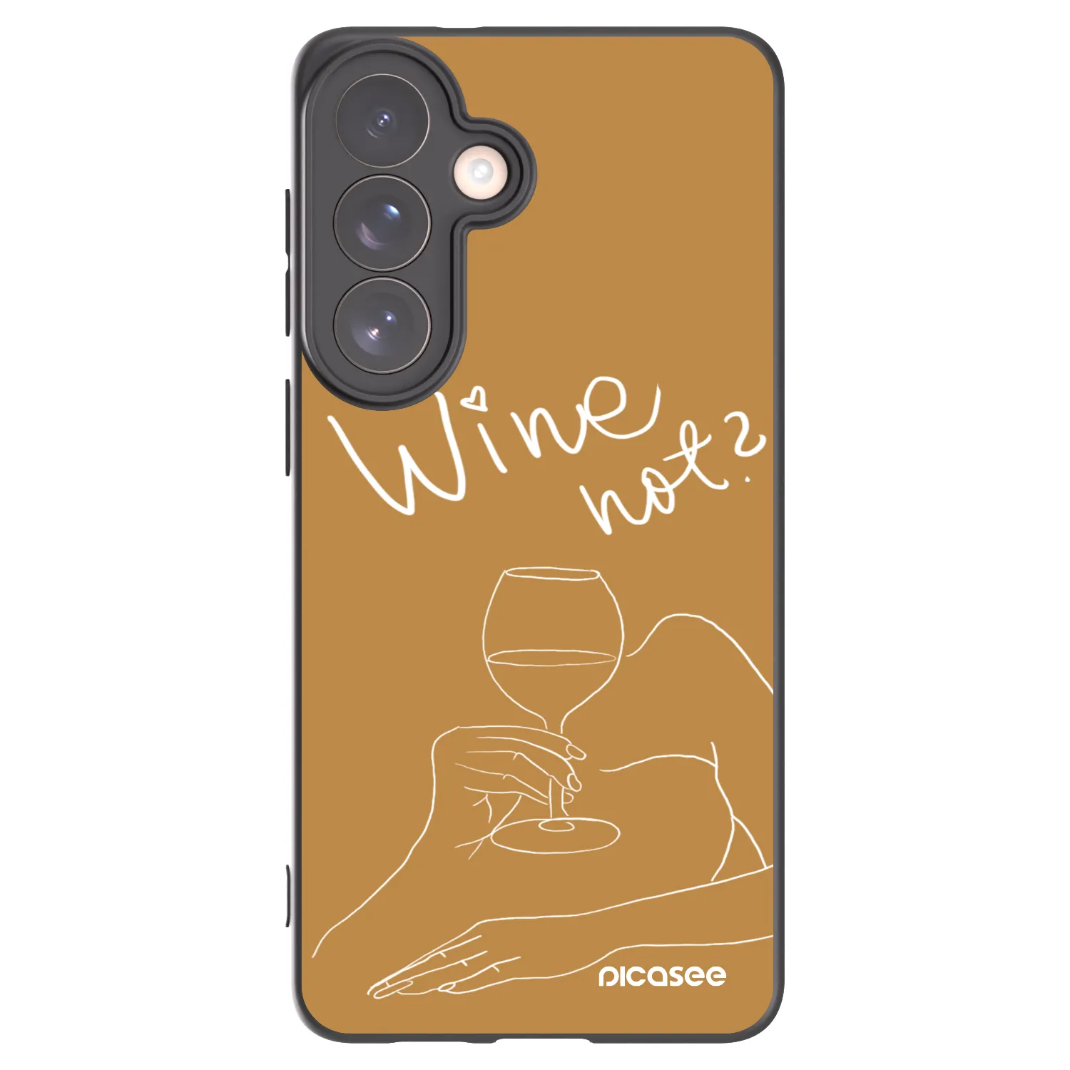 Picasee silikónový čierny obal pre Samsung Galaxy S26+ - Wine not