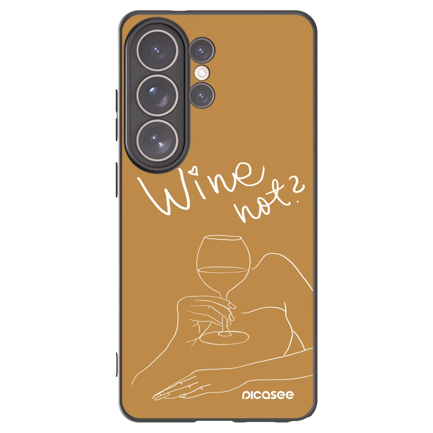Picasee silikónový čierny obal pre Samsung Galaxy S26 Ultra - Wine not