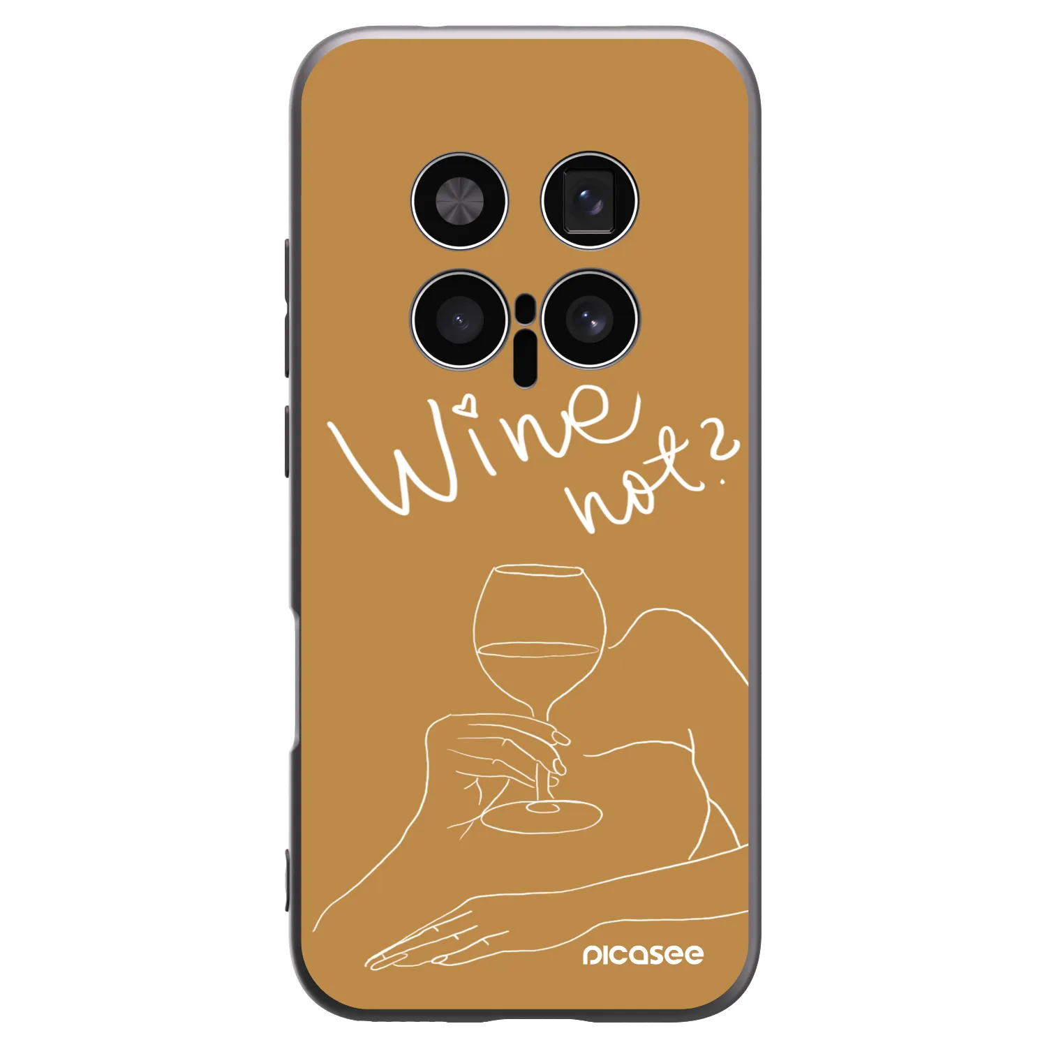 Picasee silikónový čierny obal pre Honor Magic8 Pro 5G - Wine not