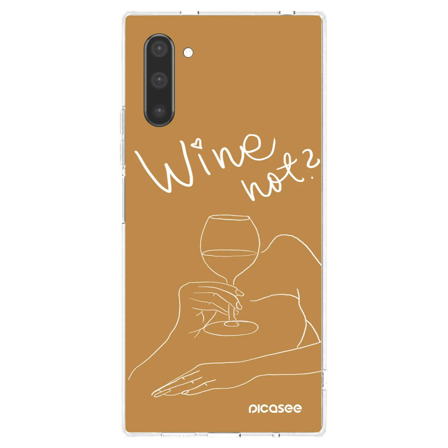 Picasee silikónový prehľadný obal pre Samsung Galaxy Note 10 N970F - Wine not