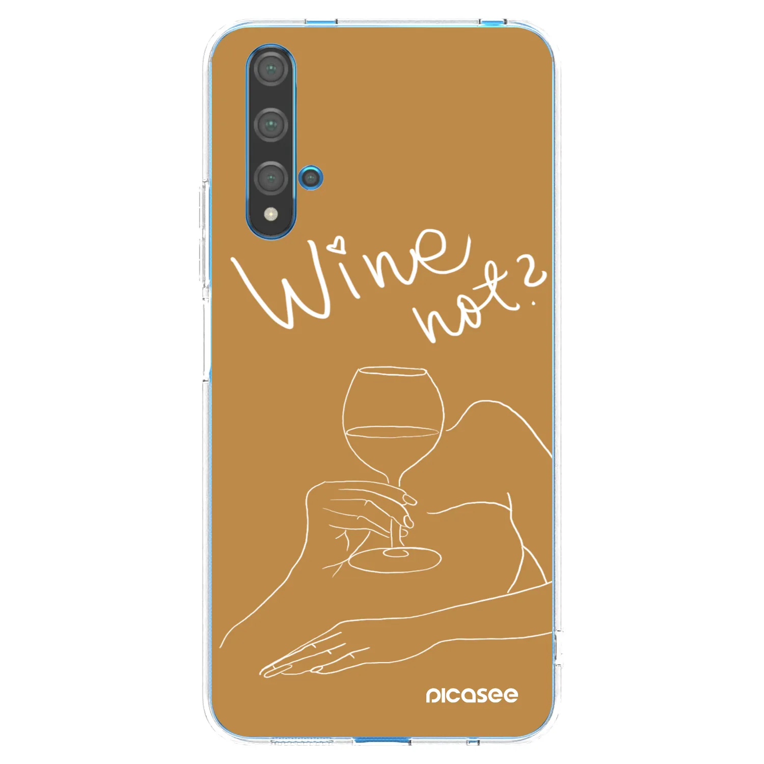 Picasee silikónový prehľadný obal pre Huawei Nova 5T - Wine not