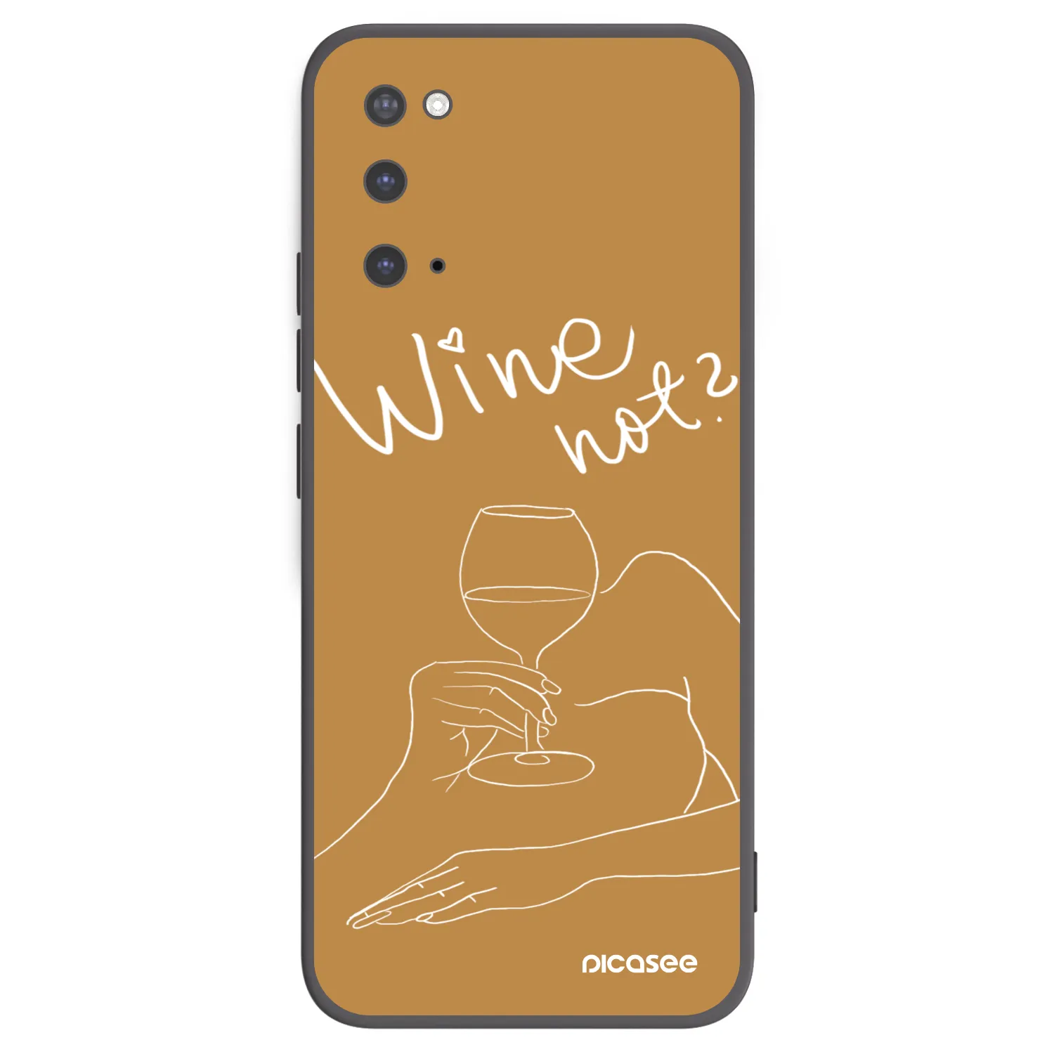 Picasee silikónový čierny obal pre Samsung Galaxy S20 G980F - Wine not