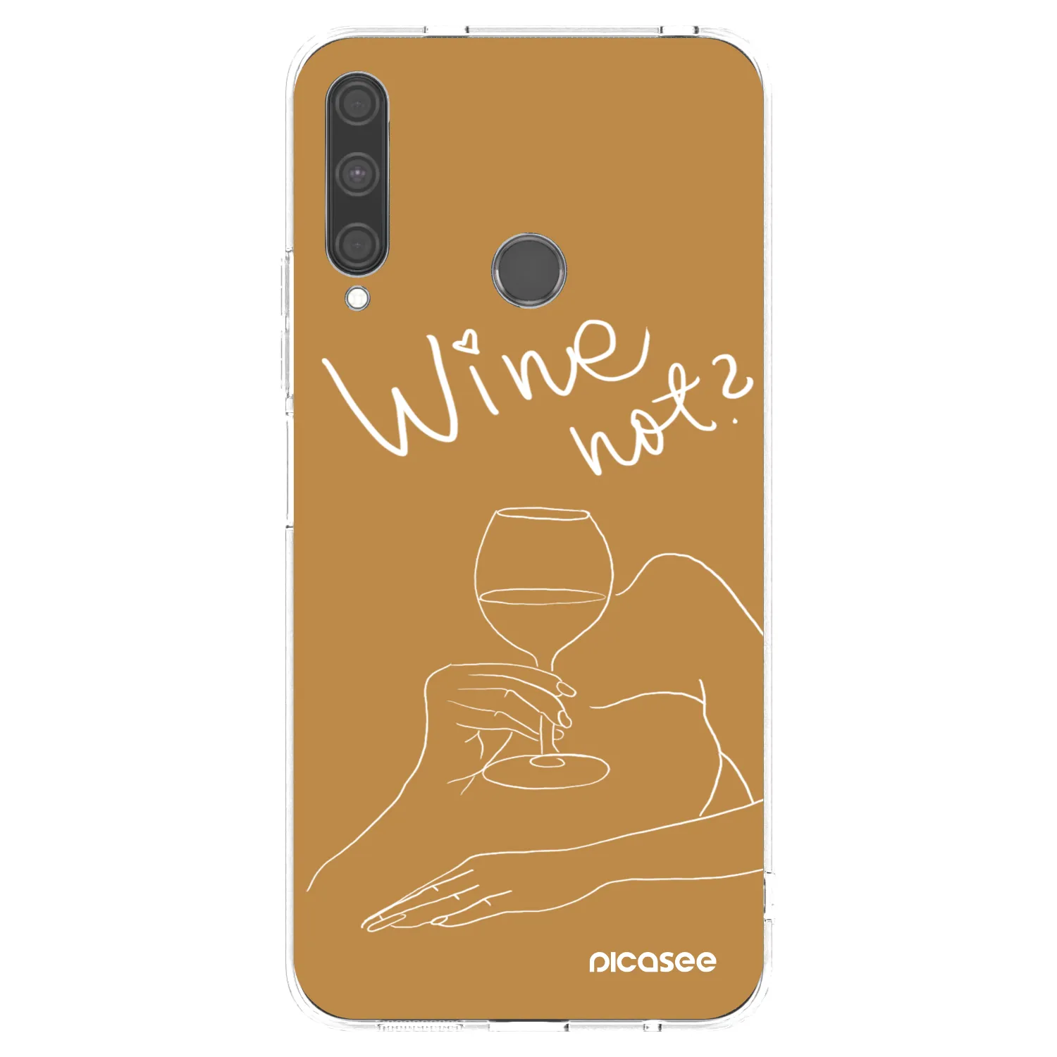Picasee silikónový prehľadný obal pre Huawei P40 Lite E - Wine not