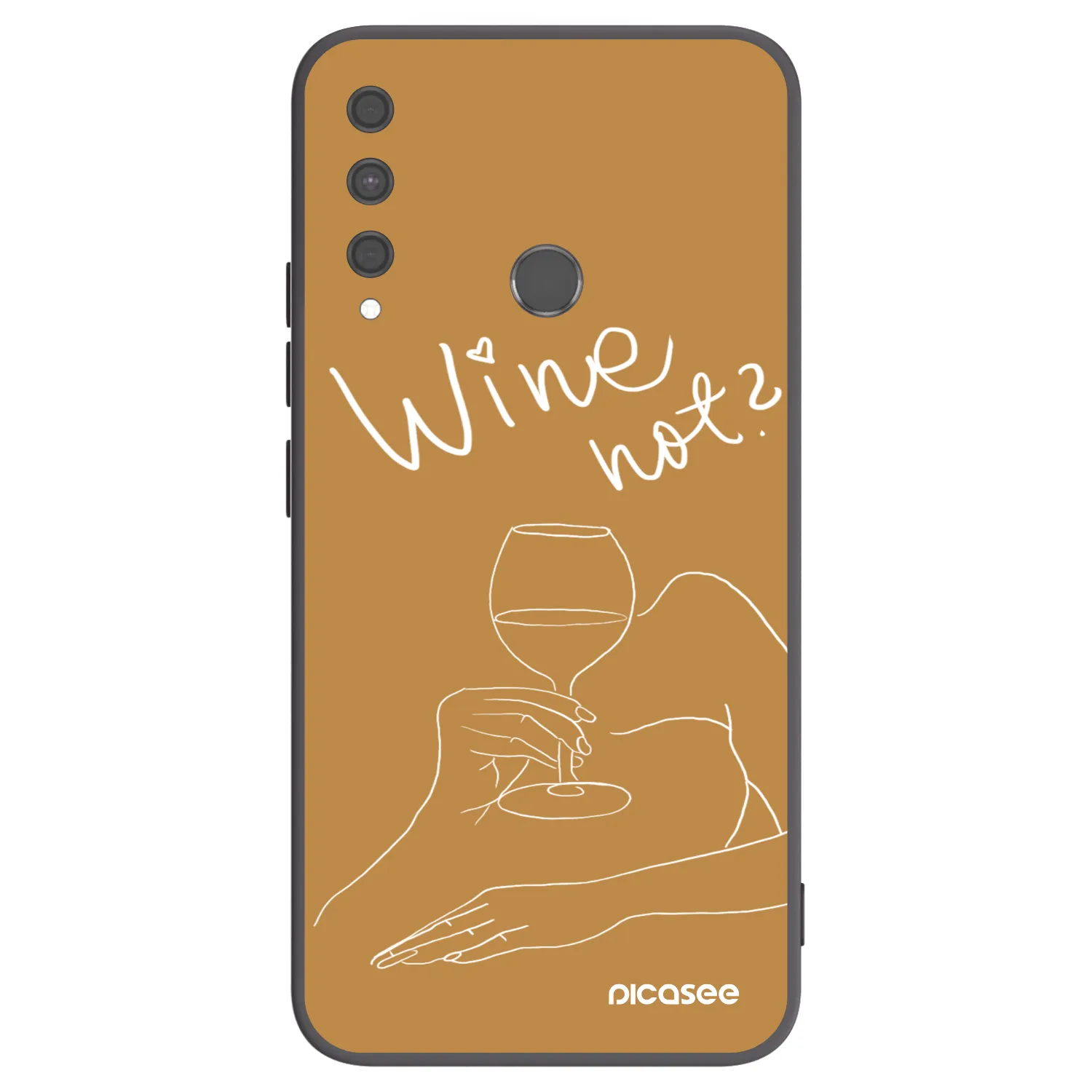 Picasee silikónový čierny obal pre Huawei P40 Lite E - Wine not