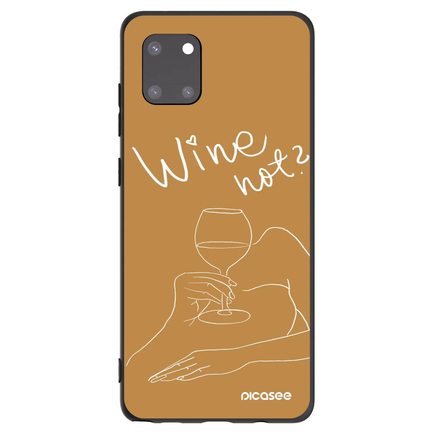 Picasee silikónový čierny obal pre Samsung Galaxy Note 10 Lite N770F - Wine not