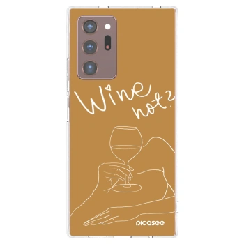 Picasee silikónový prehľadný obal pre Samsung Galaxy Note 20 Ultra - Wine not