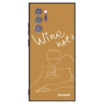 Picasee silikónový čierny obal pre Samsung Galaxy Note 20 Ultra - Wine not