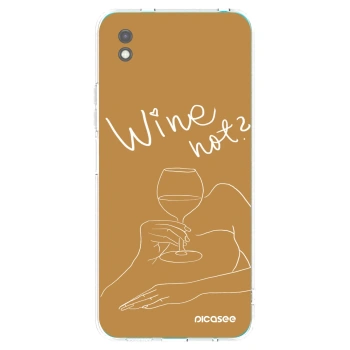 Picasee silikónový čierny obal pre Xiaomi Redmi 9A - Wine not