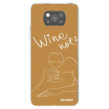 Picasee silikónový čierny obal pre Xiaomi Poco X3 - Wine not