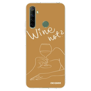 Picasee silikónový prehľadný obal pre Realme 6i - Wine not
