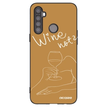 Picasee silikónový čierny obal pre Realme 5 - Wine not