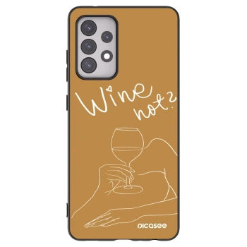 Picasee silikónový čierny obal pre Samsung Galaxy A52 5G A525F - Wine not