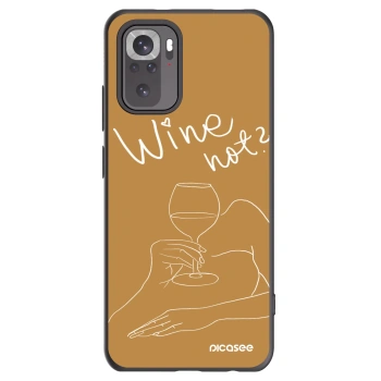 Picasee silikónový čierny obal pre Xiaomi Redmi Note 10S - Wine not