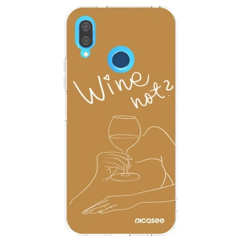 Picasee silikónový prehľadný obal pre Huawei P20 Lite - Wine not